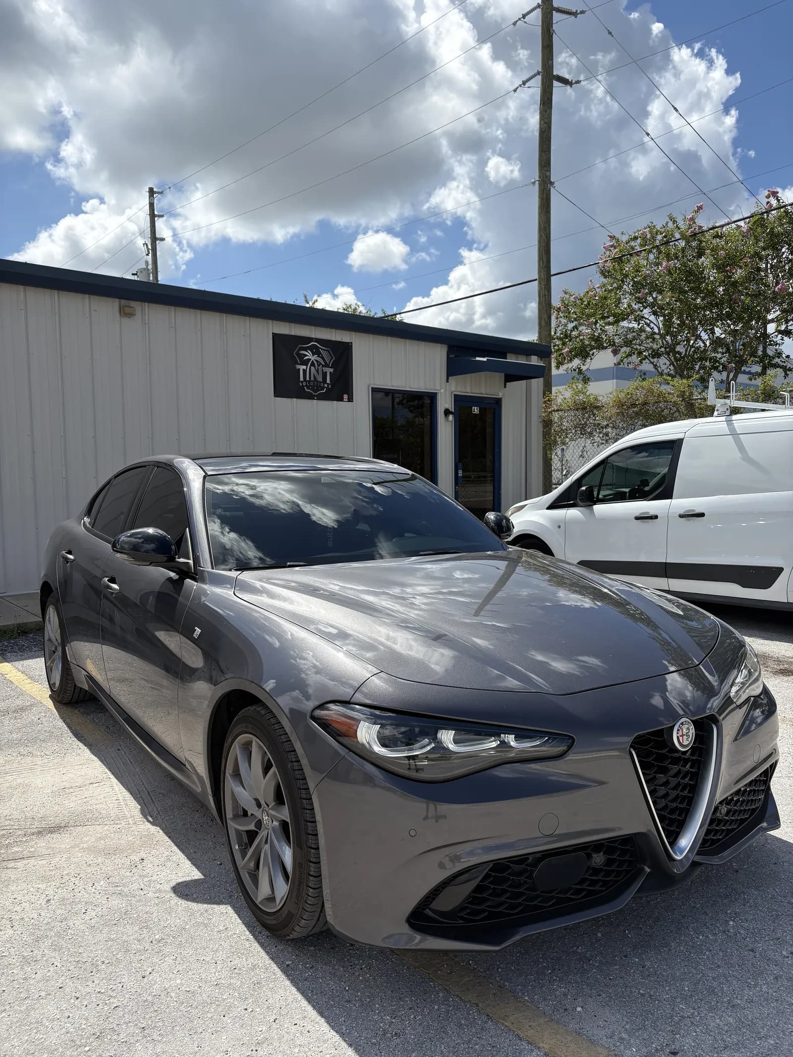 Luxury sedan ceramic tint